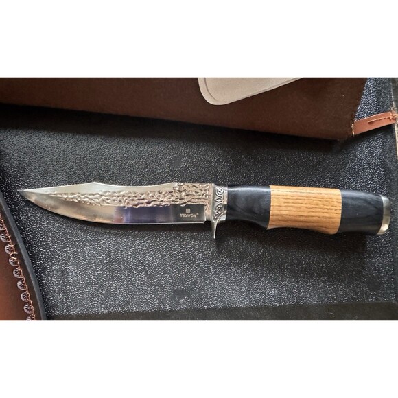 YESWON FIXED BLADE HUNTING KNIFE & SHEATH New - Picture 3 of 10